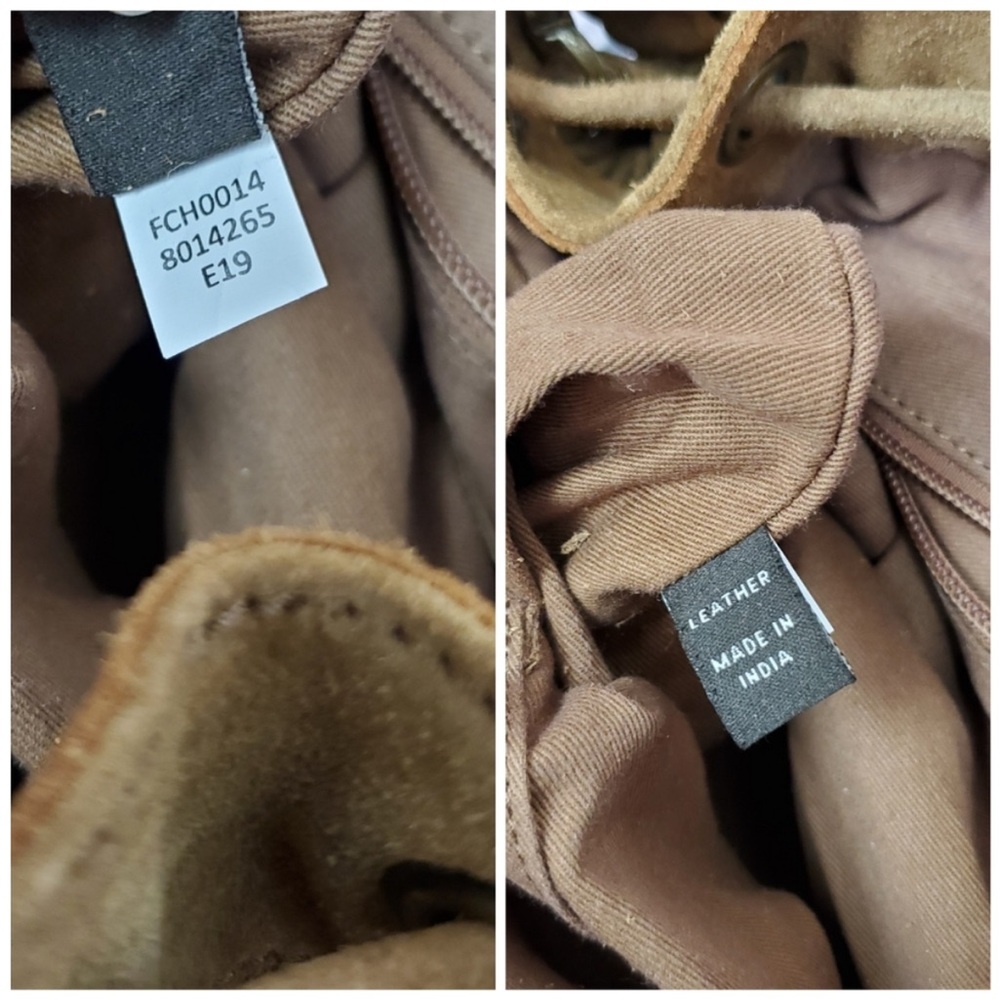 Frye Double Fringe Phoebe Suede Bucket Bag. Textured Tan suede. Western boho EUC - Picture 13 of 13
